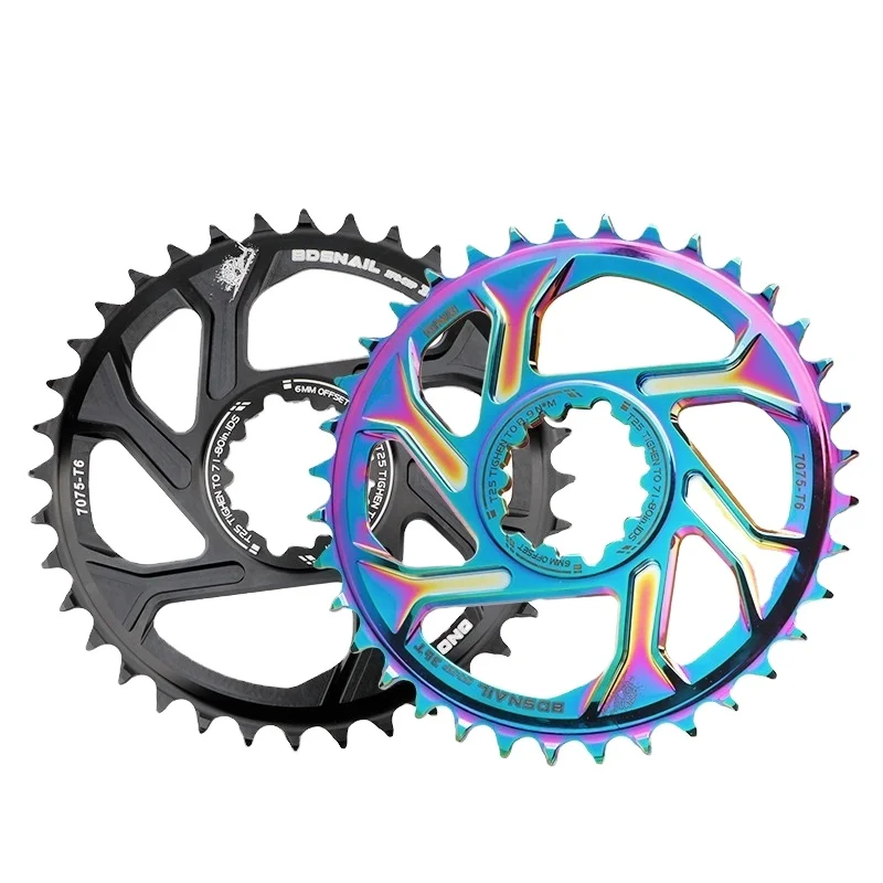 6mm MTB Bicycle Crankset Fixed Gear Crank Narrow-Wide Chain Ring (30T/32T/34T/36T/38T) for XX1/X9/XO/X01 Chainwheel