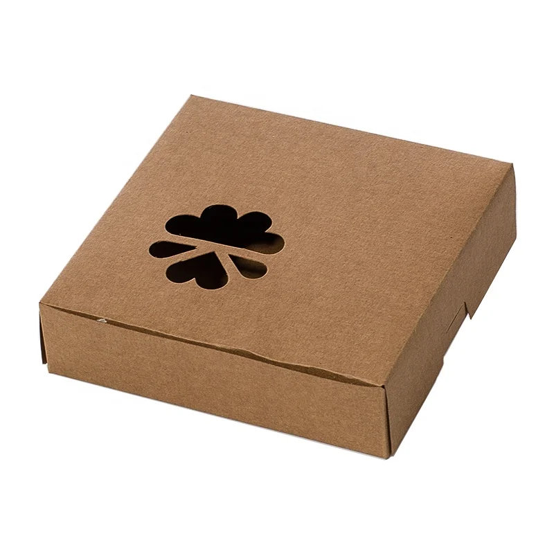 Clear window White Cake Box Cardboard Paper Weeding Packaging Box with  window