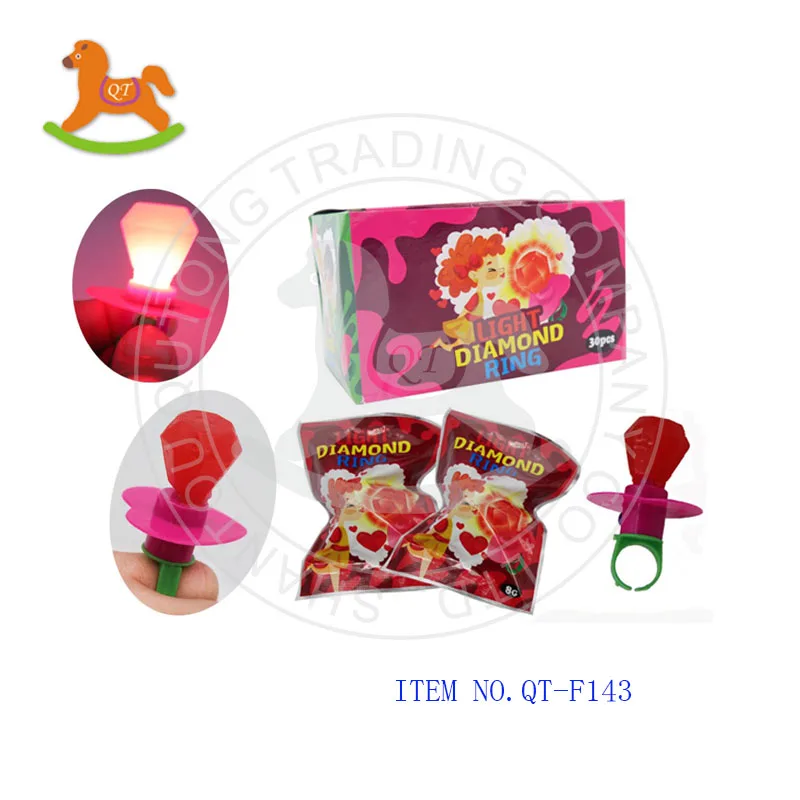 Wholesale Diamond Ring Candy Fruity Flavour Hard Pop Candy For Kids