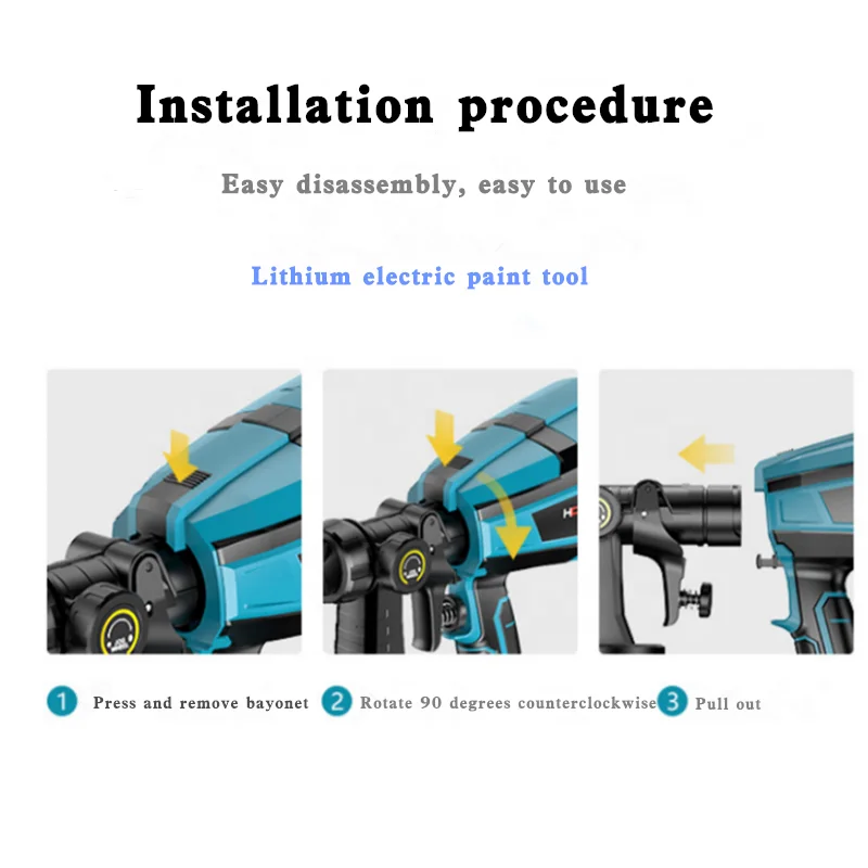 110V/220V High Pressure Electric Spray Gun Painting Compressor Machine Airless Latex Paint Sprayer Adjustable Flow Control  1L