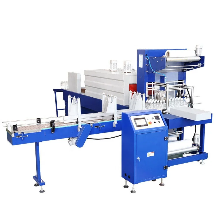 High Speed Automation Film Wrapping Machine Automatic Big Infusion Bottles Tins Sleeve Sealing & Shrink Packing Machine