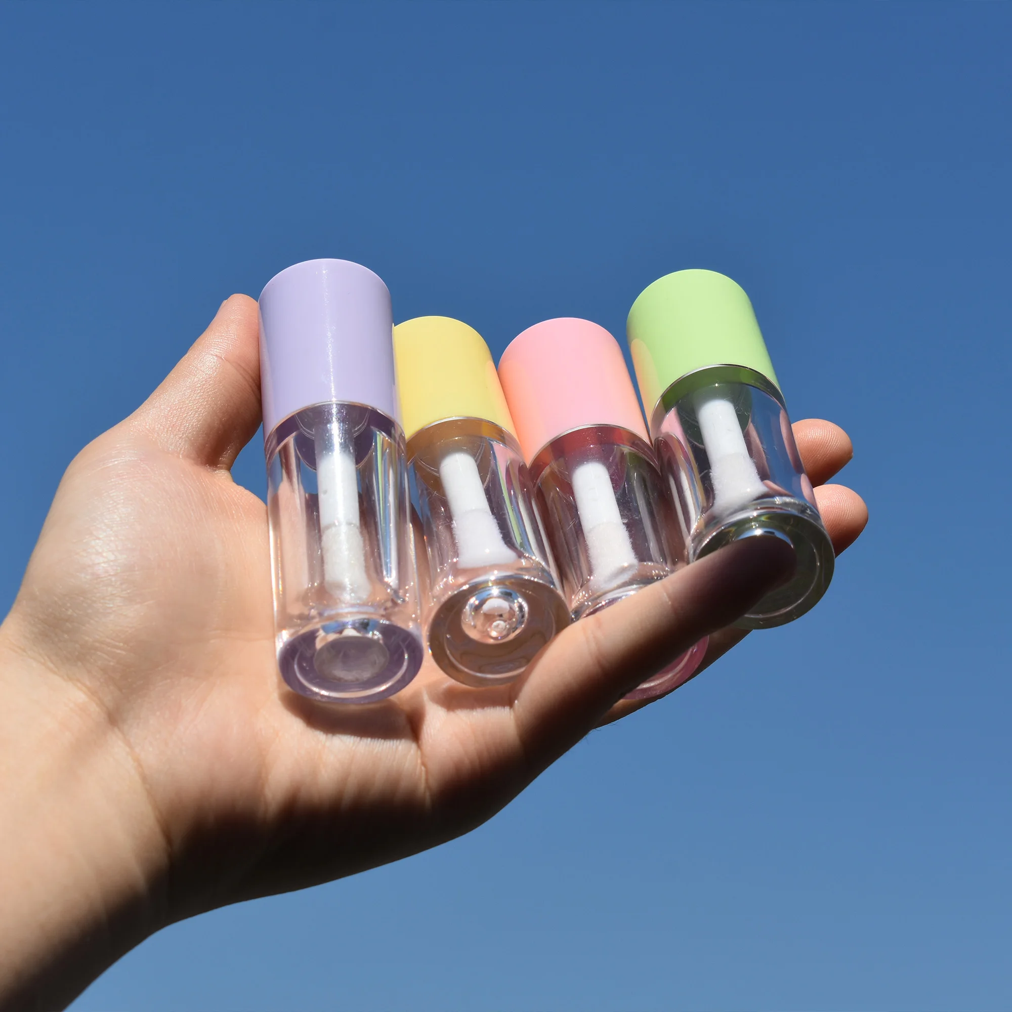 6ml Big Brush Applicator Lip Gloss Packaging Wand Empty Lip gloss Tube With Stopper custom lipgloss tubes and packaging box