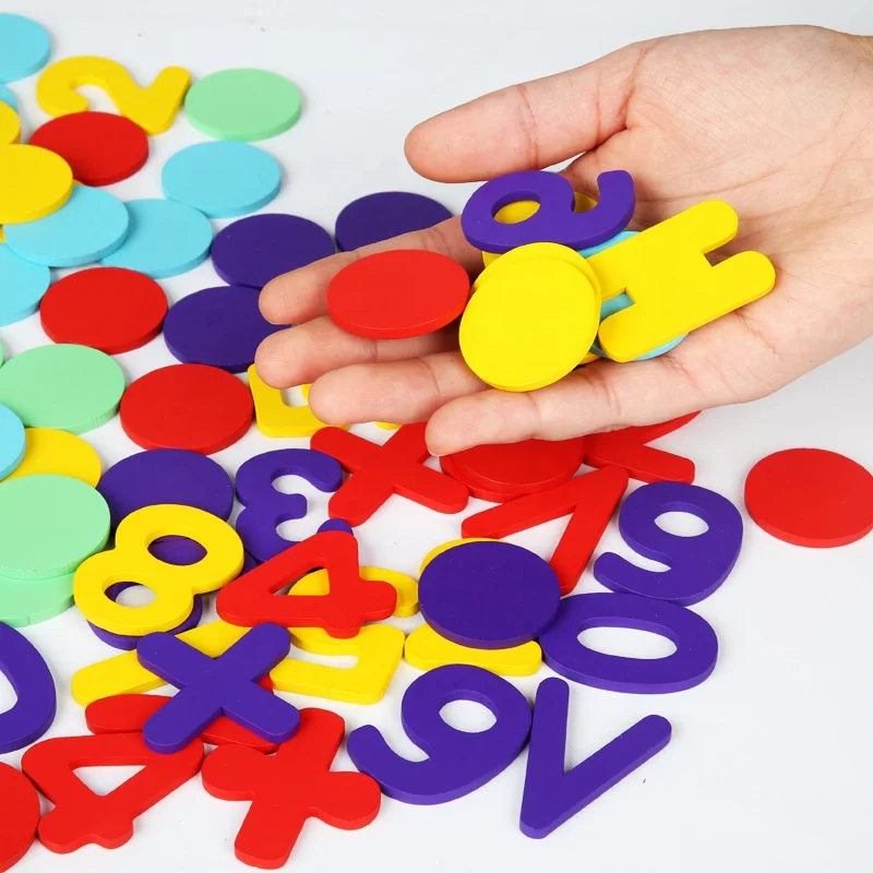 Hot Selling Cheap Children Early Learning Toys Creativity Number Matching Puzzle Toys Intelligence Kids Block Building Toys