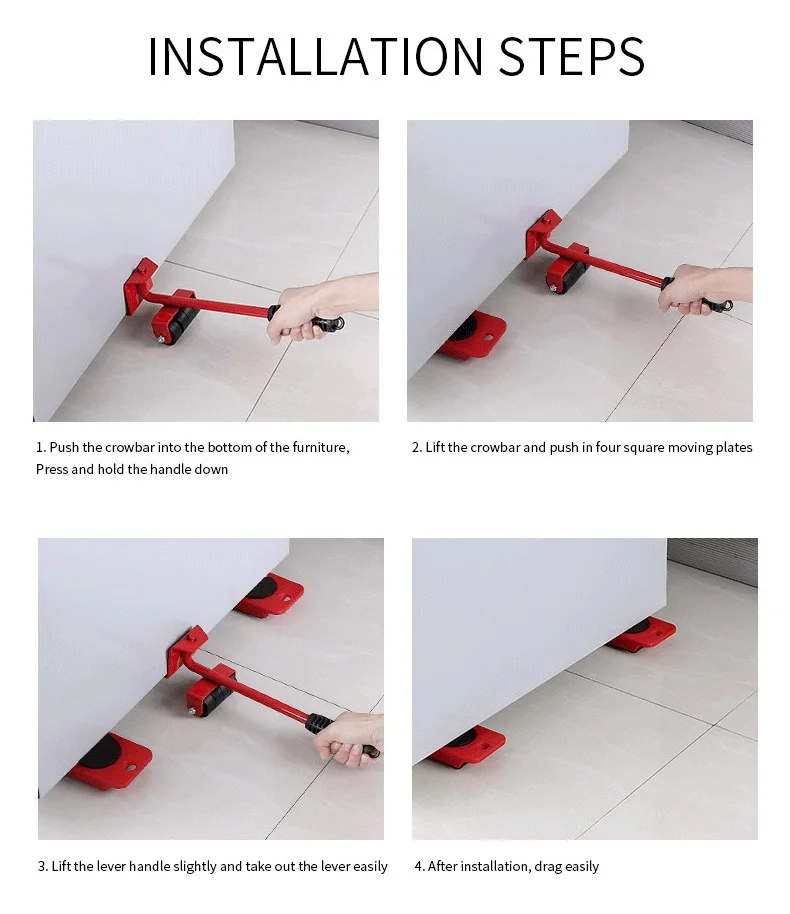Wholesale Good Quality Lifter Mover Easy Moving Sliders Furniture Roller Move