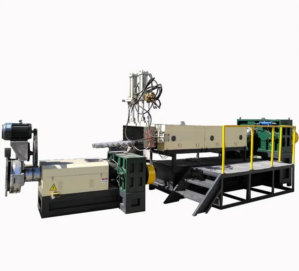 Recycling Plastic Film PP ABS HDPE LDPE Two Stage Extruder Granules Making Pelletizing Granulator