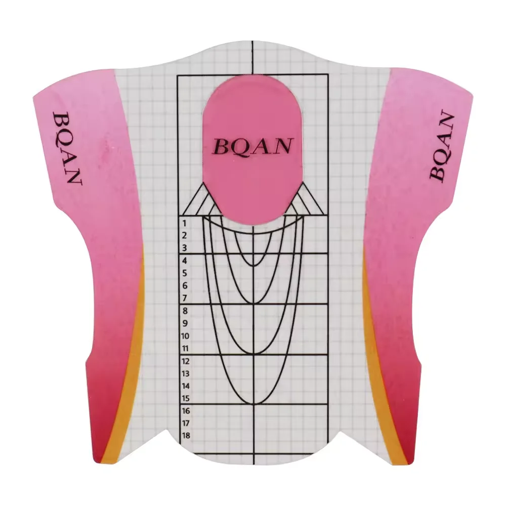 ANGNYA High Quality Mold Extension Builder Sticker Upper Forms nails Plastic Professional Acrylic Nail Forms