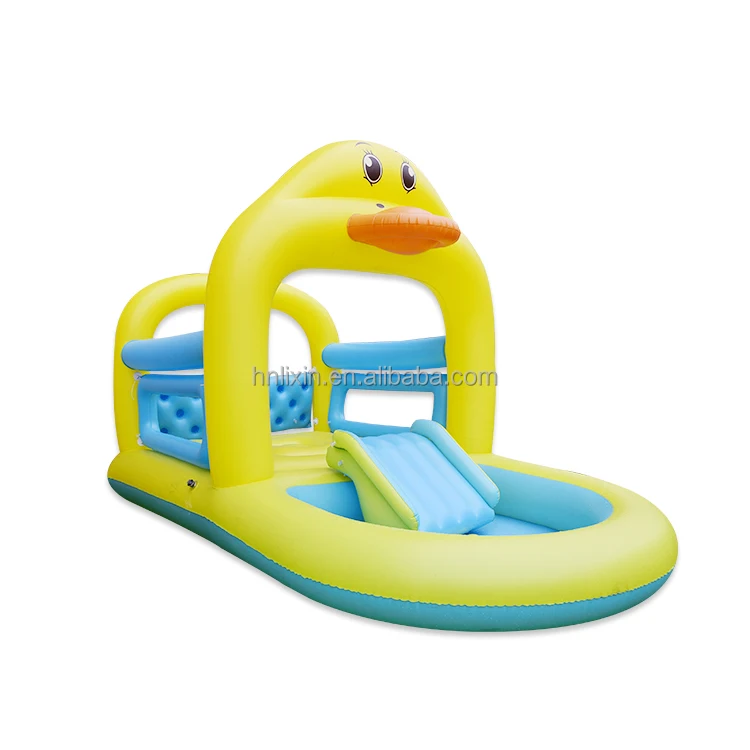 2023 Water Playing Swimming Pool Slides for Kids inflatable castle bouncy house residential spray castle