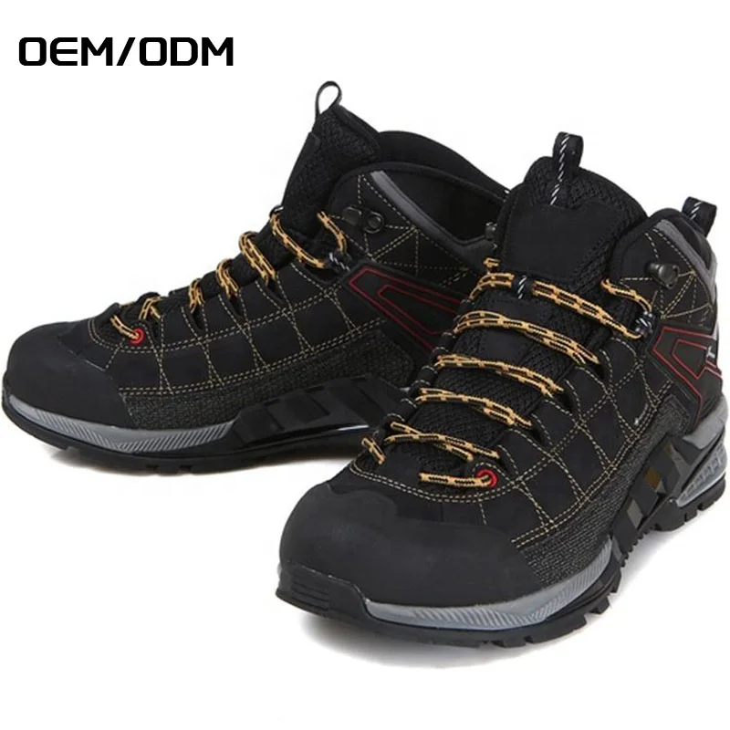 JIANER Men Hiking Shoe OEM Mid Top Warm Hiking Shoes Men Sneakers Outdoor Hiking Shoes Men