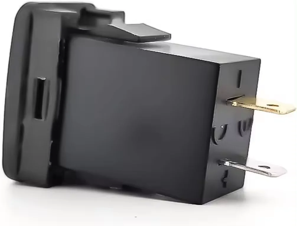 DC 12V 24V Panel Mount USB Outlet LED Voltmeter Dual USB C PD QC3.0 Dual Port Car Charger Socket for Toyota