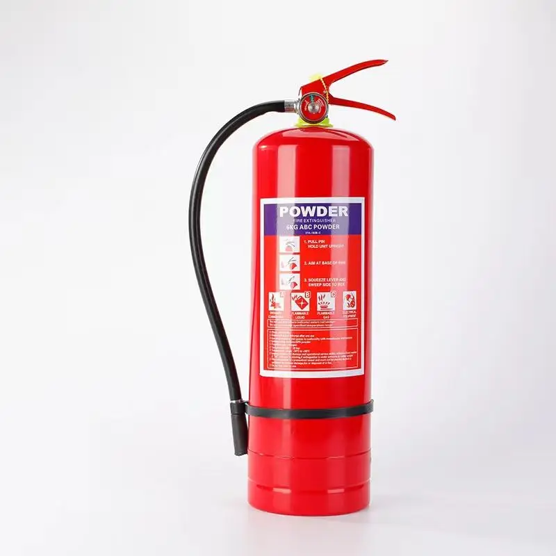 ABC dry powder fire extinguisher Red metal bottle, more beautiful 1kg 2kg 4kg 5kg 6kg 9kg 10kg 12kg