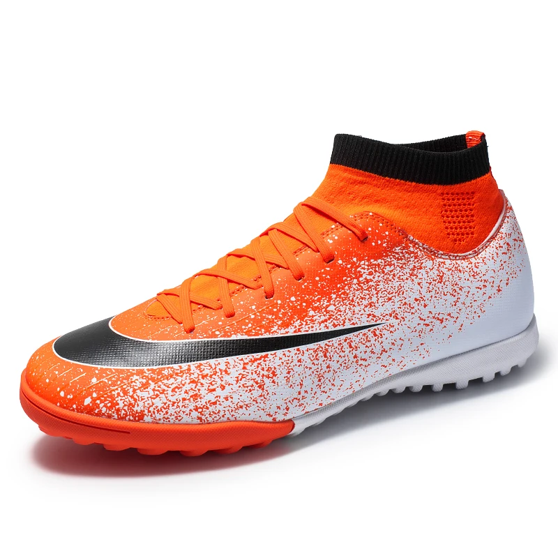 
China Shoes Football Training Ankle Protect Shoes Footwear for Boy Men Soccer Shoes 