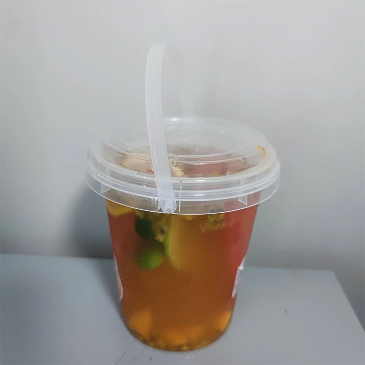 2.5/5/10 gallons food grade transparent mini round popcorn buckets plastic