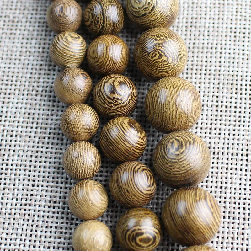 Jymoon 10/12/15mm Chicken Wings Wood 108 Buddhist Beads Bracelet Necklace Beads String For Men And Women Gifts