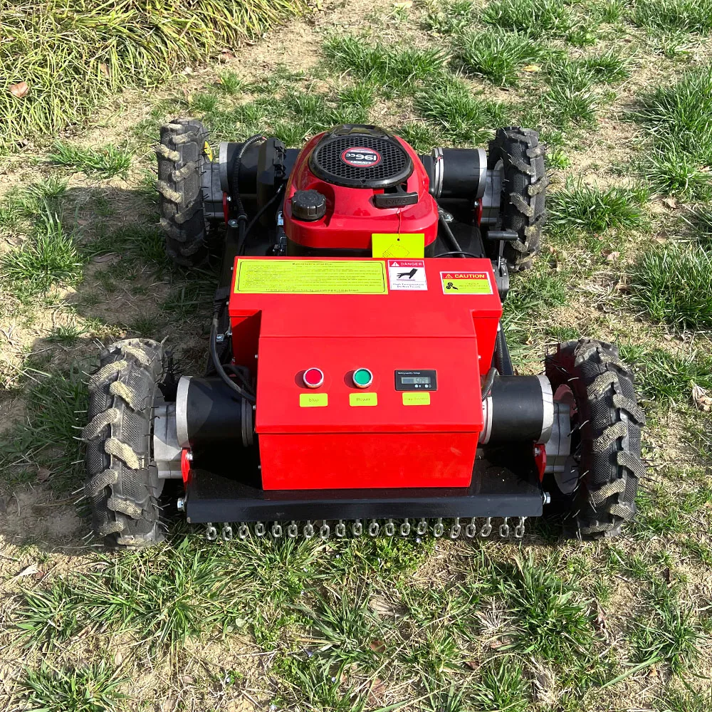 In Stock ! Garden Tools Wheel Lawn Mower Grass Cutting  Remote Control Mower