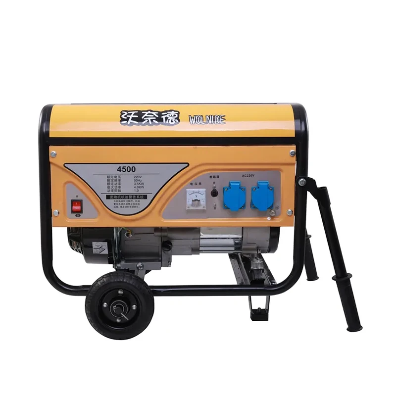 Portable 3kw durable single / three phase recoil/electric start lpg gasoline generator