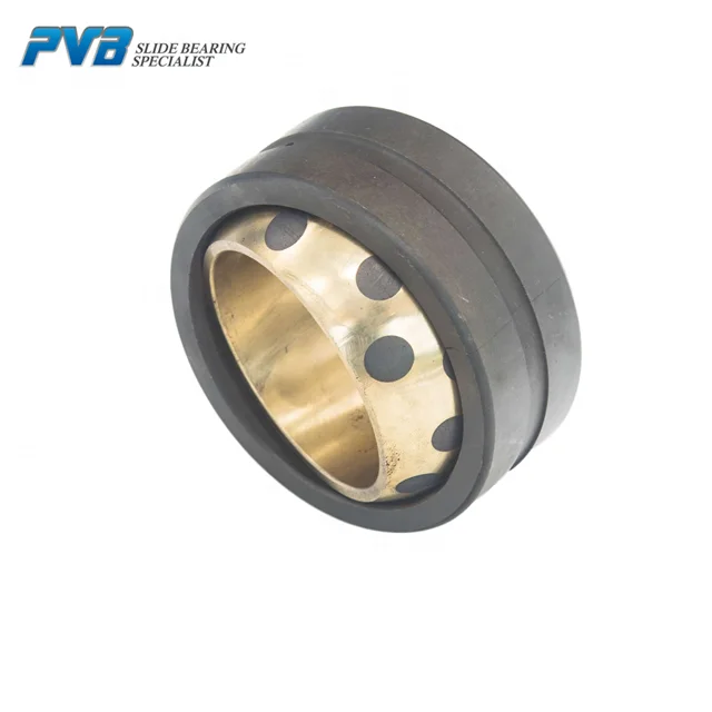 Spherical Oiles bearing, Spherical plain bearing with graphite plugged,Solid bronze bushing