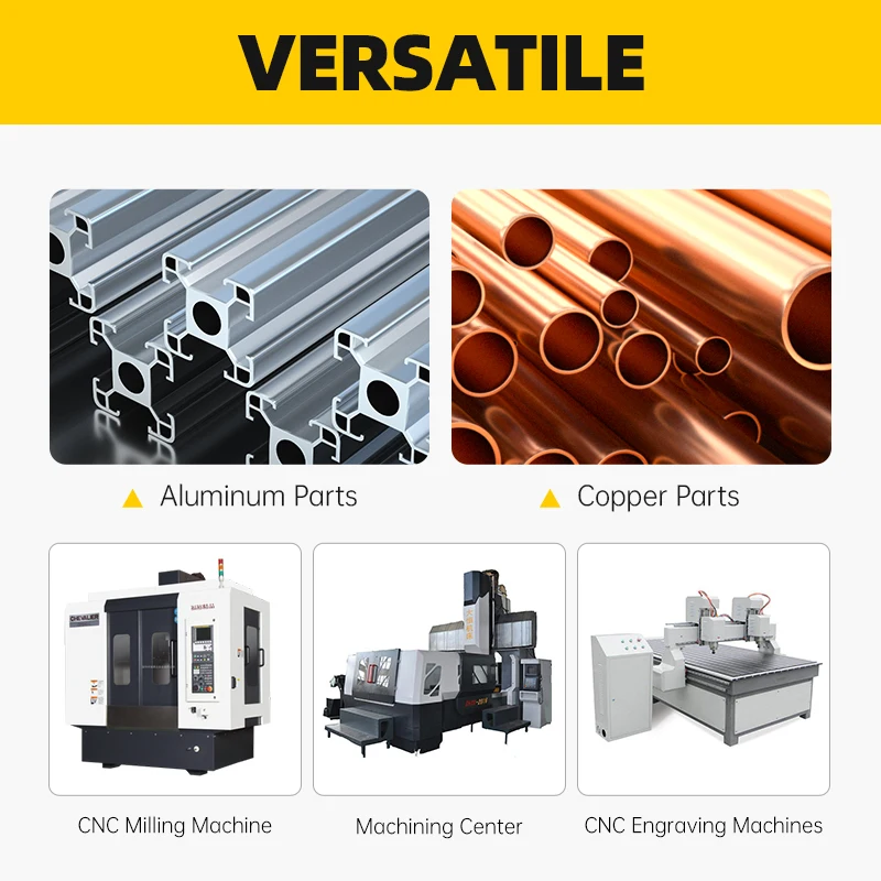 HUHAO Large core diameter high gloss 3 Flutes Aluminum Alloy Lengthened  Milling Cutter Spiral groove Tungsten Steel 2312131201