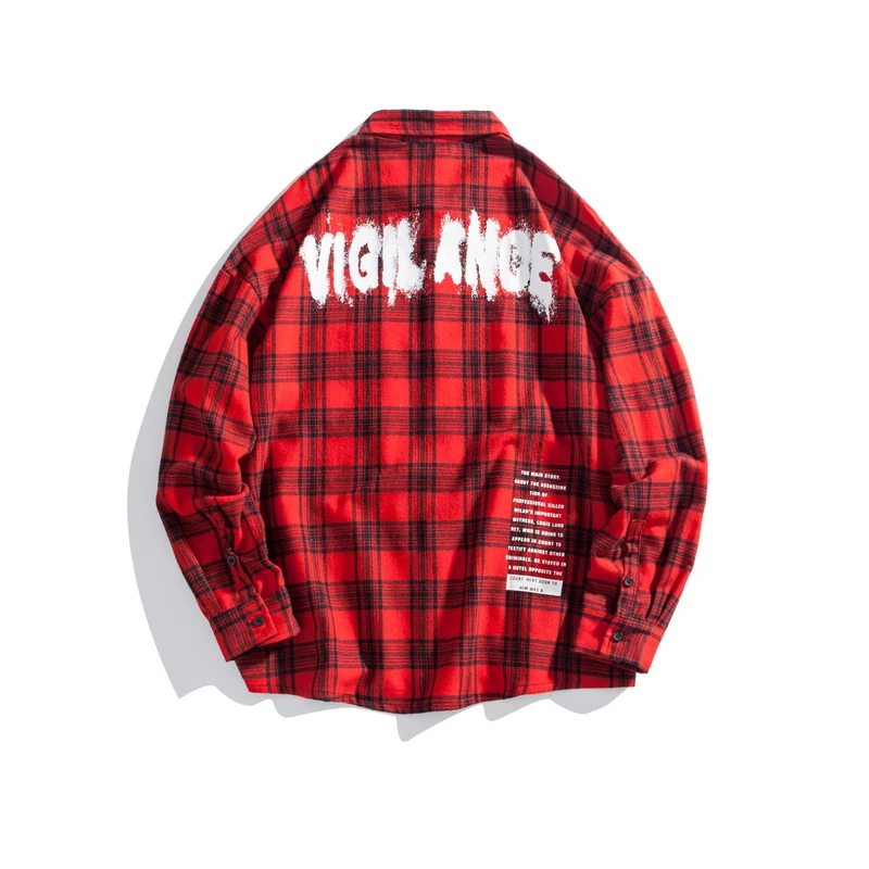 Высококачественная Недорогая модная мужская рубашка в клетку с длинным рукавом