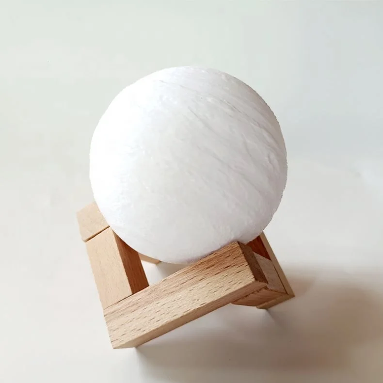 Hot Sale DIY Engrave Blank Acrylic Lamp Wood Base 3D LED Night Light Decorative Table Bedside Lamp//