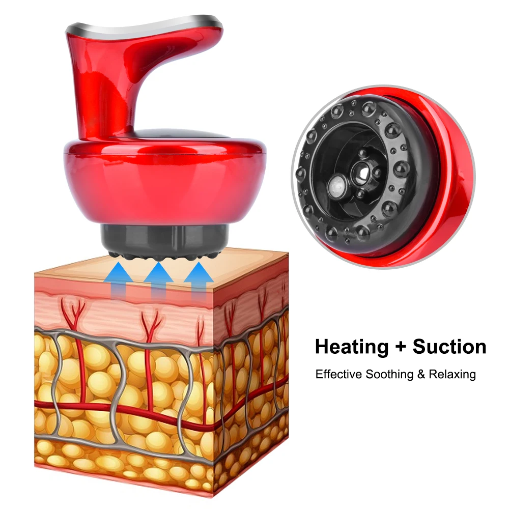 
Electric Cupping Stimulate Acupoint Body Slimming Massager Guasha Scraping Detoxification Therapy Vacuum Suction Massager 