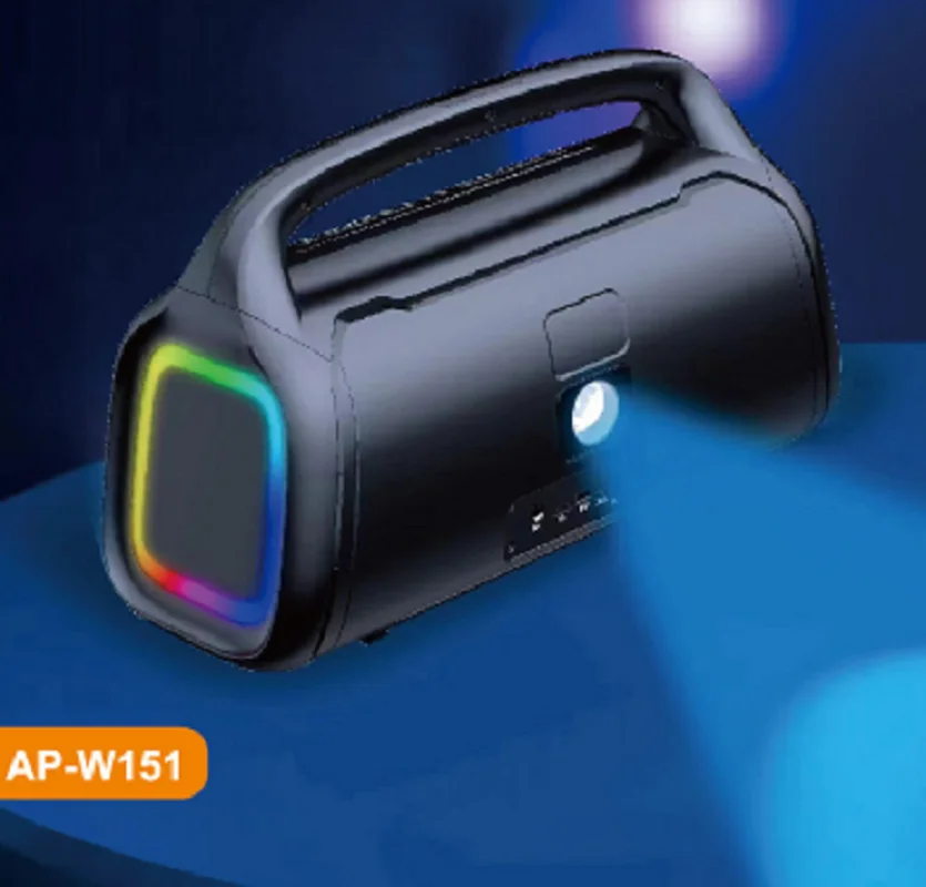 New style boombox with J B L light and usb function bluetooth speakers for outdoor table model sound system tws speaker