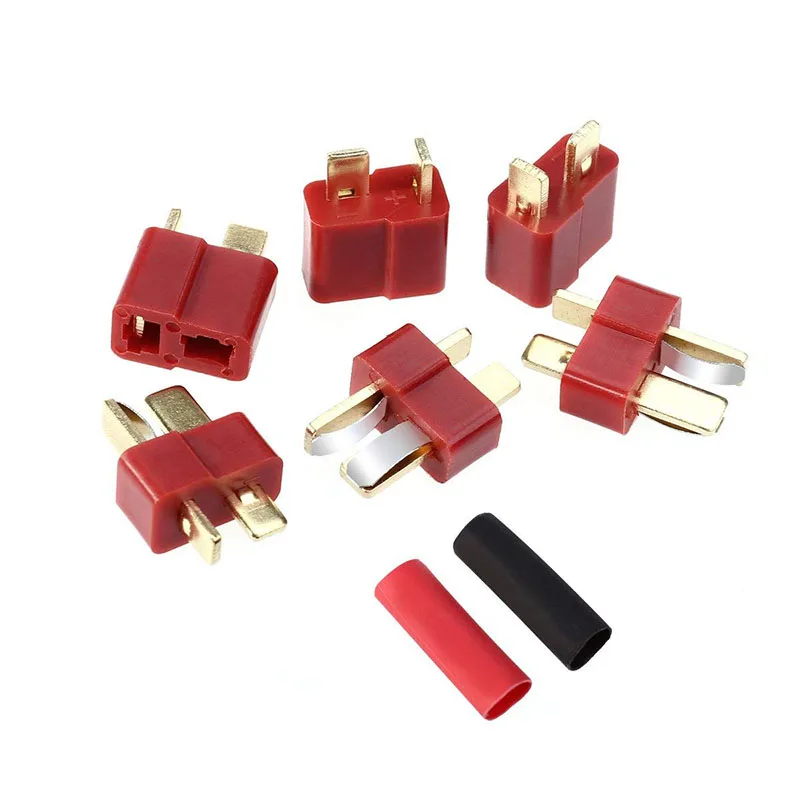 High Quality Red Deans Connector Male Female Connectors T Plug Style For RC LiPo Battery ESC Helicopter