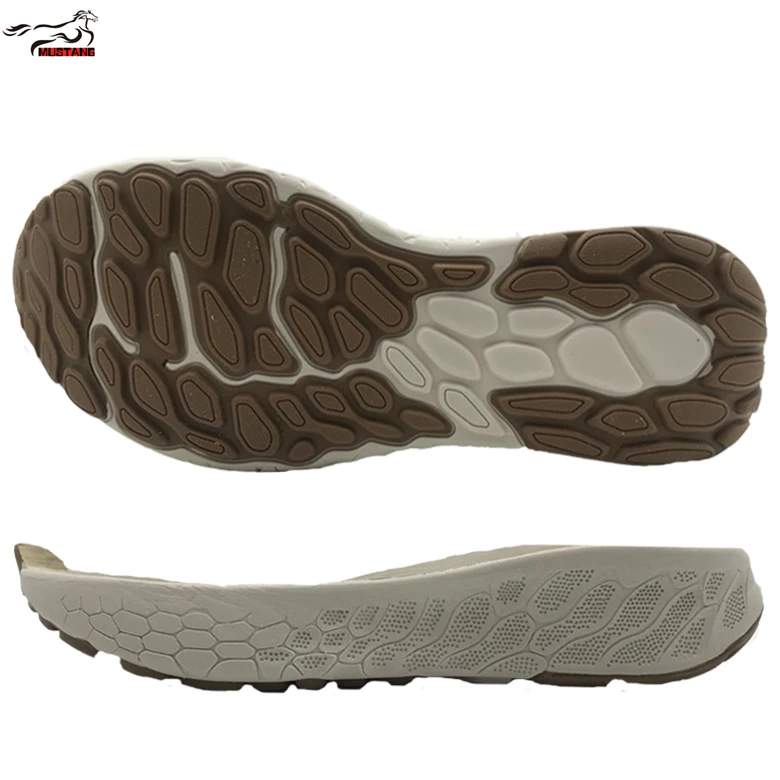 Mustang Customized Fashion Colorful Sneaker Soles for Men Women Newest Style Platform Thick Rubber Outsole for Sports Shoes