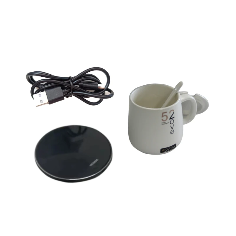 smart coffe warmer wireless rechargeable cup warmer for office gift set