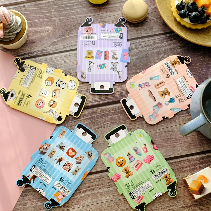 Nekoni Waterproof Sticker Flakes Laptop Decorative Decals Self Adhesive Decals for Stickers Pack Animal Luggage Decals