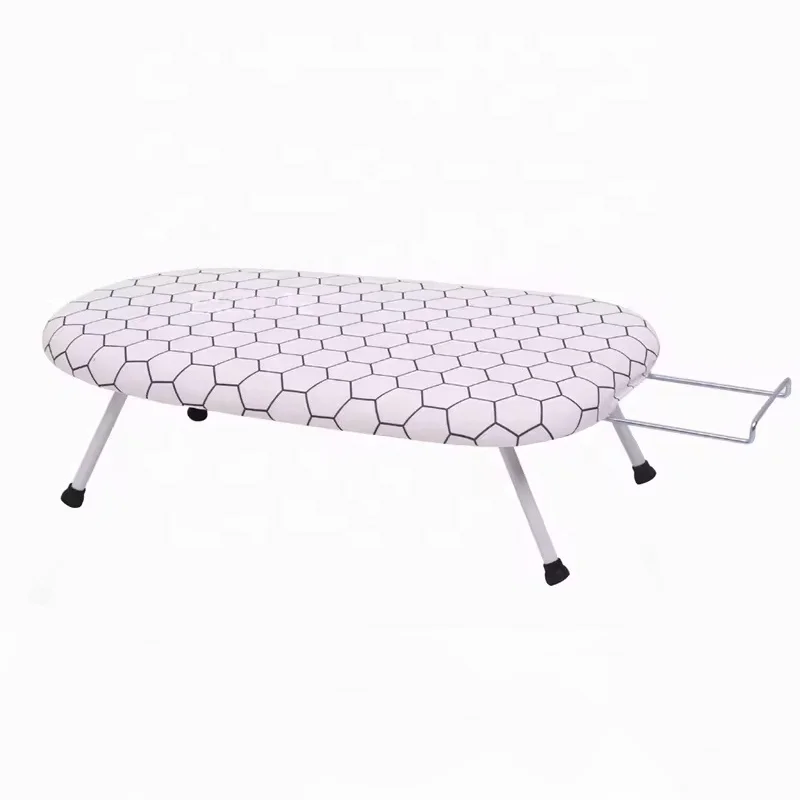 New Design Portable Folding hotel Ironing Board For Easy Hanging Space Saving 100% Cotton Cover with Felt Padding