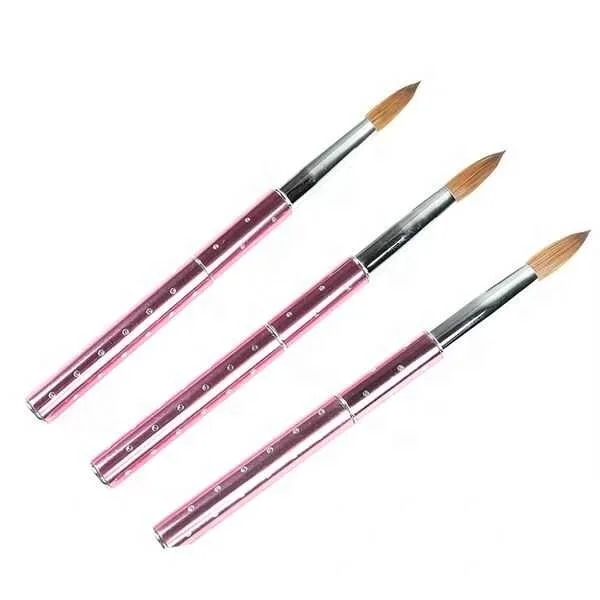 100% соболиный колонский Германия акриловая кисть для ногтей круглая