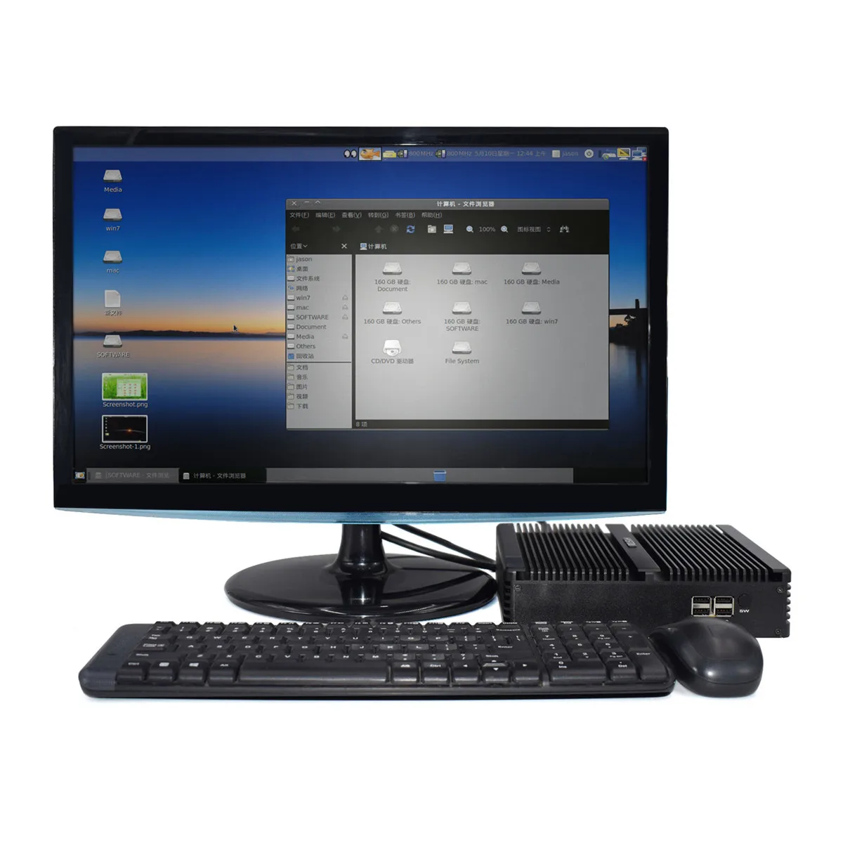 HYSTOU промышленный настольный компьютер I7 8550U без вентилятора OEM ODM Мини ПК Barebone