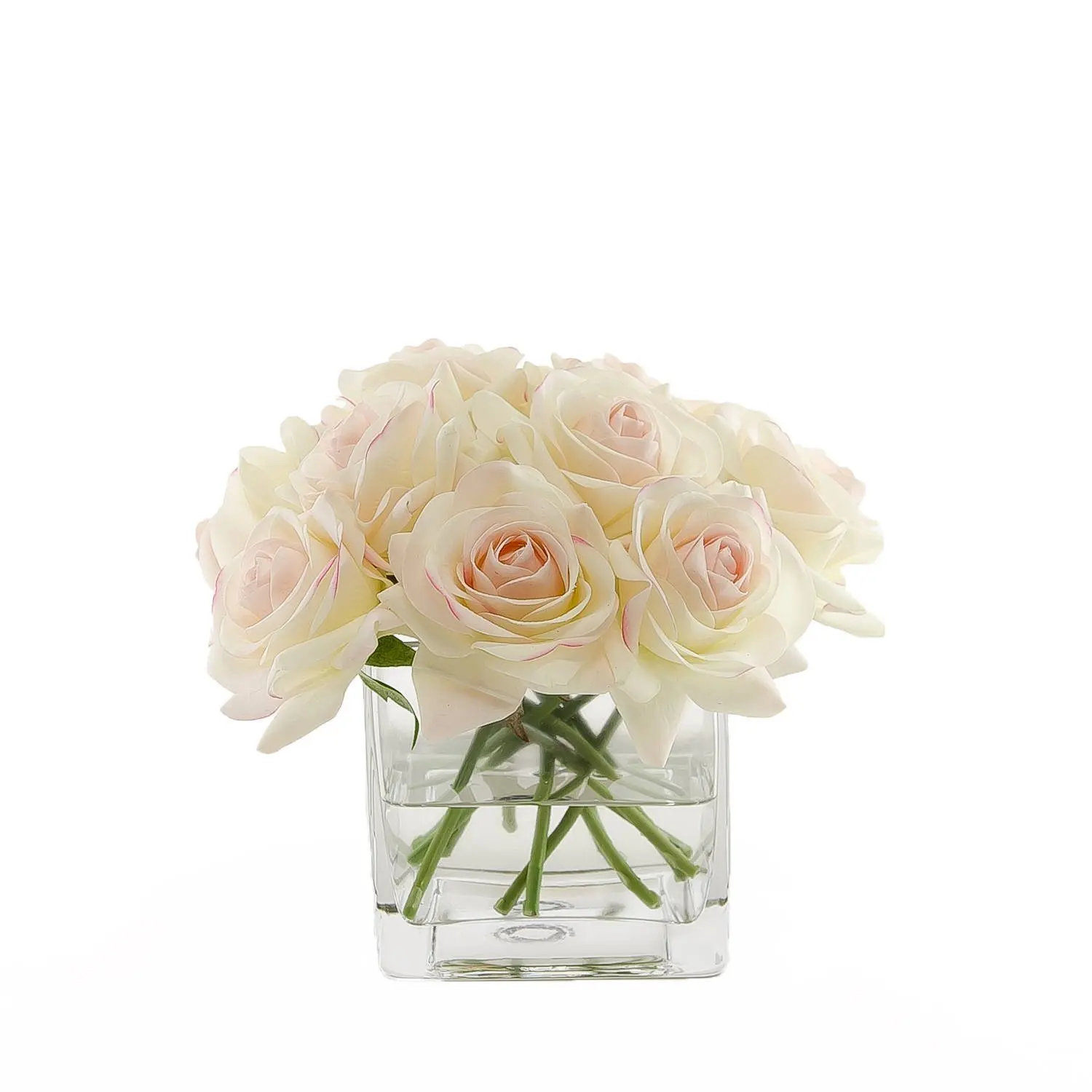 Festival products Factory Price wholesale Multi Size fashionable glass clear square vases centerpieces