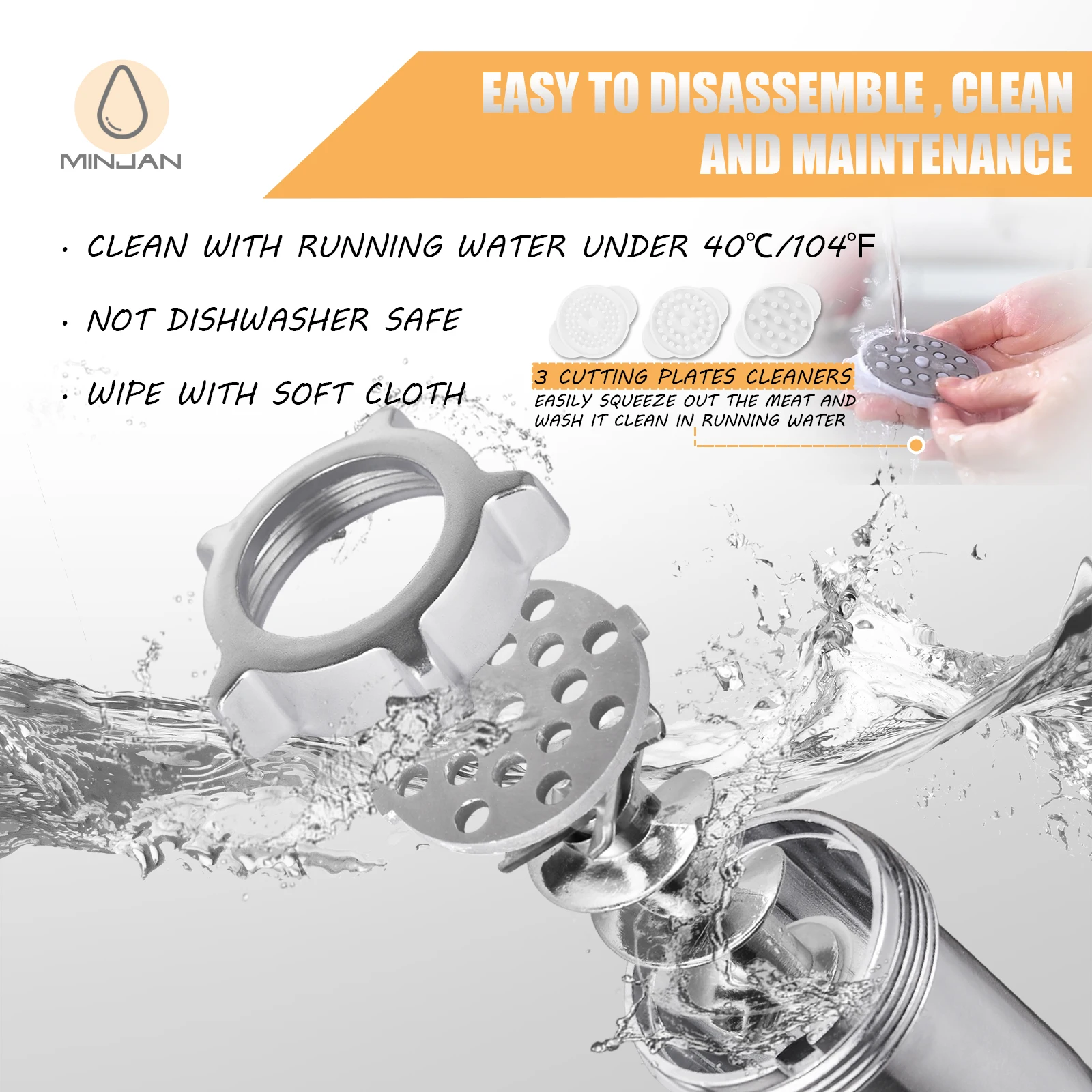 Новая Домашняя кухонная электрическая мясорубка из нержавеющей стали