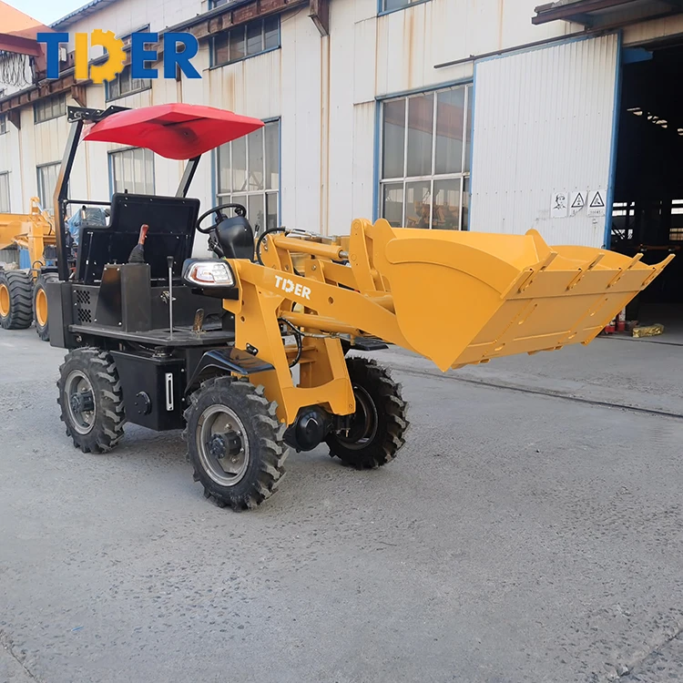 2024 TDER 0.8 ton loader mini loader china 906 mini wheel loader in farm