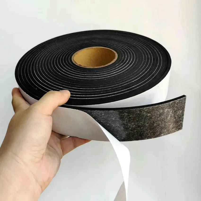 0.5mm-6mm thick Custom shockproof adhesive eva foam strip insulation sealing tape single sided