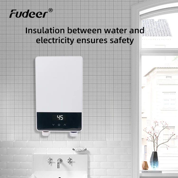 220-240V Mini LED Display Instant Electric Tankless Hot Water Heater  geysers electric water heater