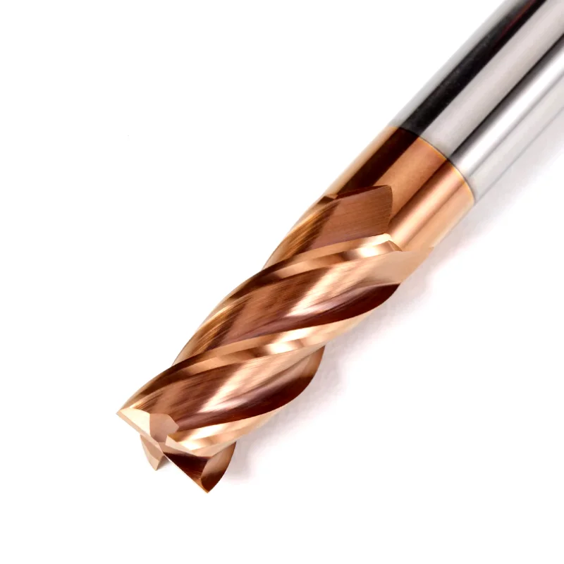 HRC55 degree flat end mill CNC Machine 4 flute square milling tool high precision end milling cutter for steel