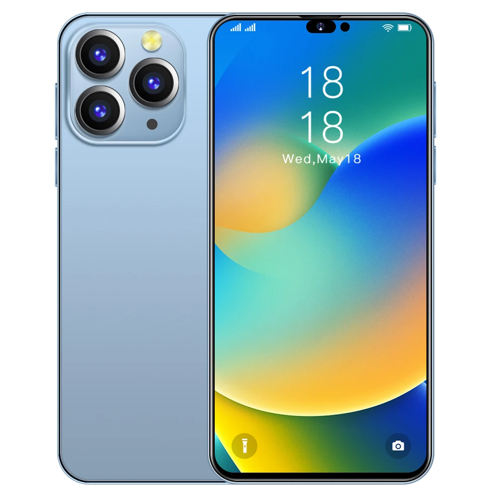 Hot i14 Pro Max 6.7 Inch 48MP 1TB Mobile Phone Android Smartphone 10 Core Full Screen Cell Phone14 Large Capacity Battery