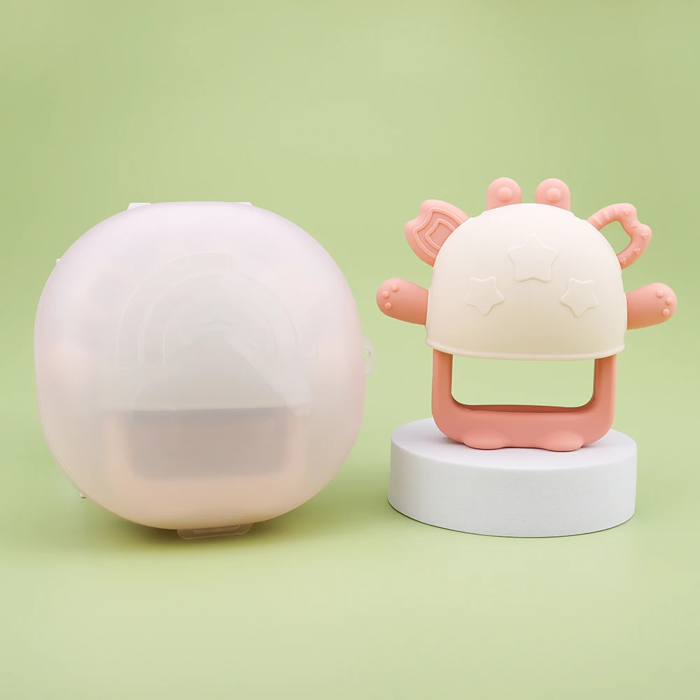 Wholesale Super Soft Silicone Baby Teething Toys With Storage Box Non Toxic Customizable