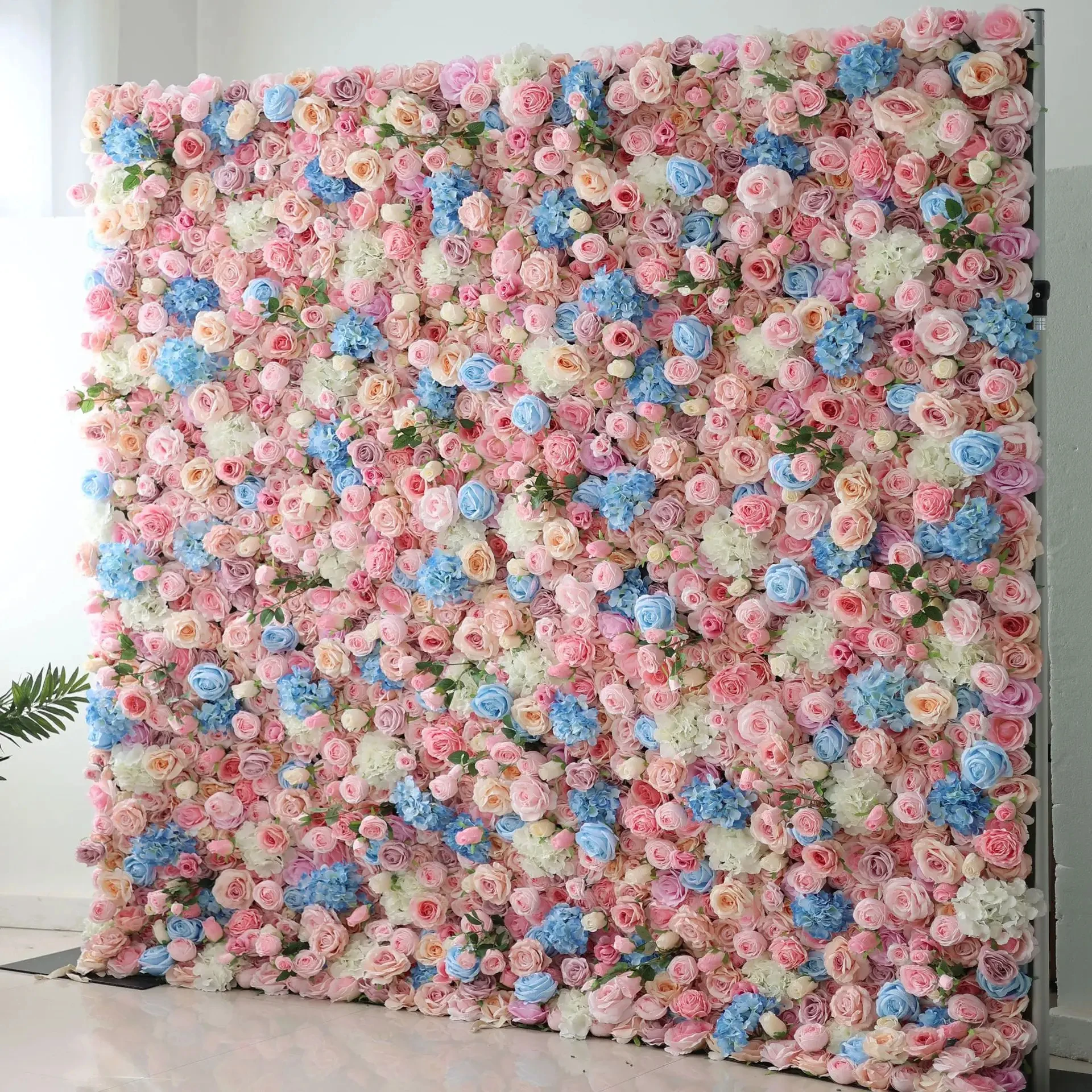 White Flower Wall Rose Flower Wall Panel for Wedding Decor  Party Backdrop Flower Wall
