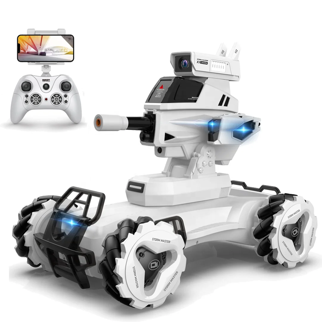 Remote Control Water Bomb Tank Car Toy Intelligent Battle RC Drift Gel Blaste Tank Toys Programming Radio Control Toys