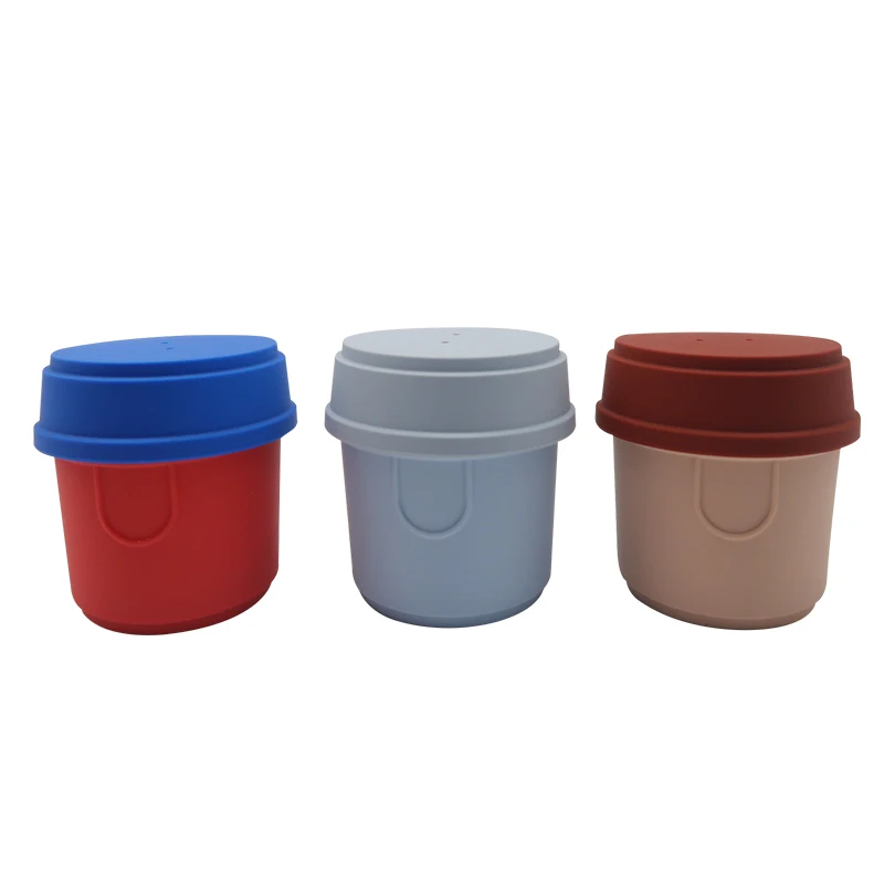 Food Grade Silicone Silicone Stacking Toy For Cups Baby Puzzle Stackable Toy Hard Building Blocks Baby Silicone Stacking Cups