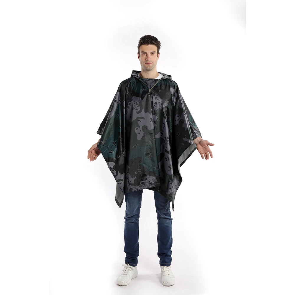 Manufacturer American popular ponchos raincoat waterproof fabric rain coat for outdoor