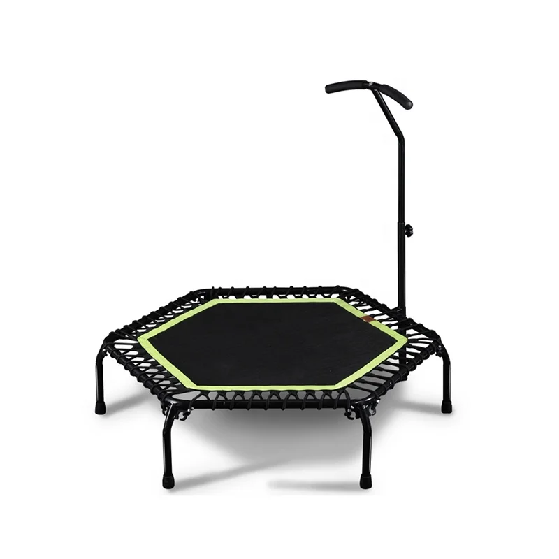 Gymnastic Training Custom Logo Elastic Foldable Bounce House Handle Home Indoor Gym Small Fitness Sale Inflatable Trampoline