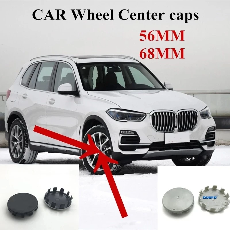 56mm 68MM Emblem For E46 E39 E38 E90 E60 E36 F30 F30 E34 F10 F20 E92 E38 E91 E53 E70 Car Rim Wheel Center Hub Cap Cover