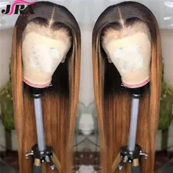 Manufacturer Customized Cuticle Aligned Colorful Soft Straight Swiss Lace Front Wigs For Black Women