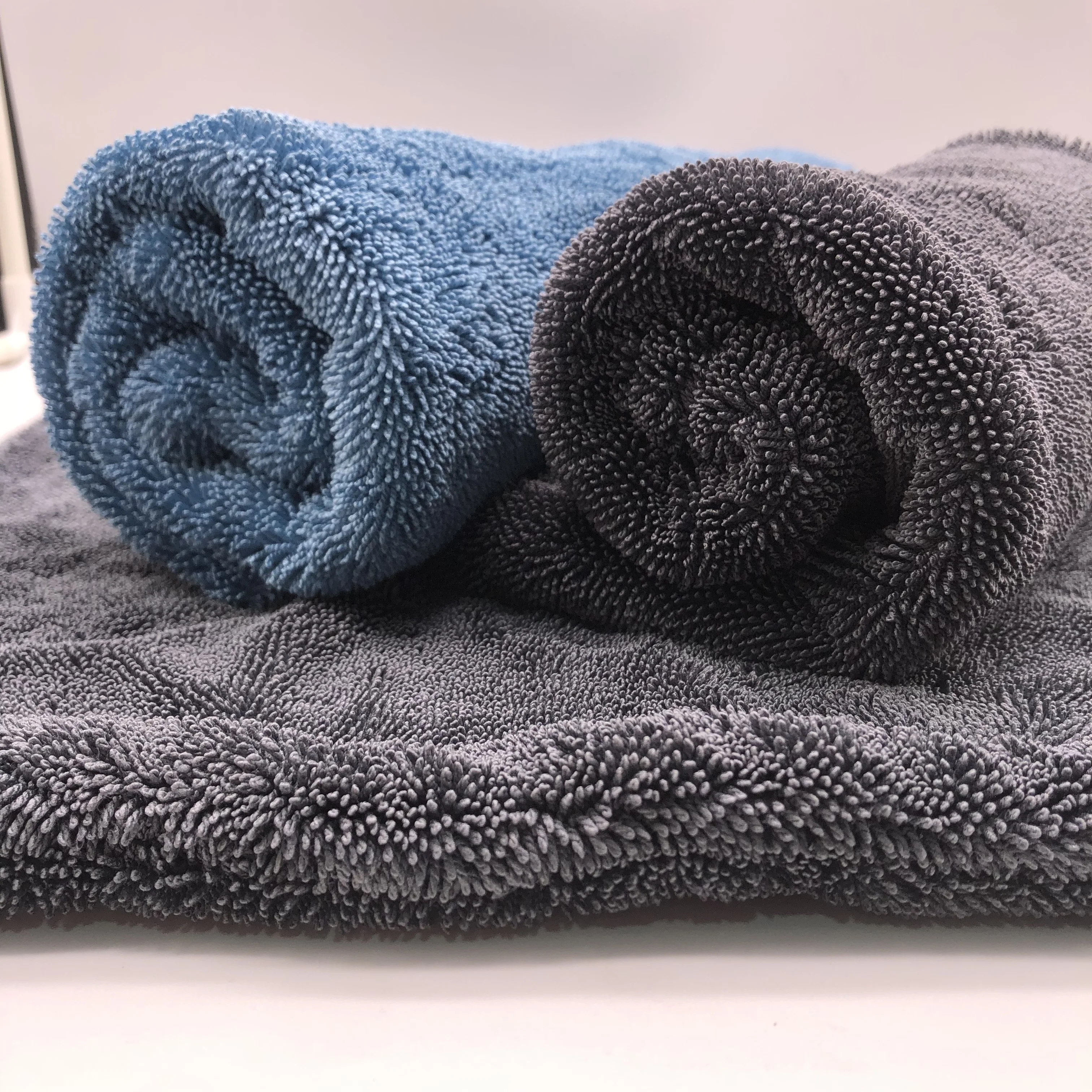 1200 gsmAbsorbent good twist cloth towel Microfiber Lint Free 90x60 Large Twist Loop Towels For Car Wash