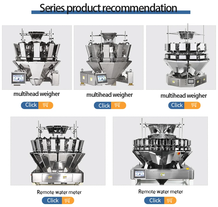 ZONPACK automatic multi head weigher frozen food packaging machine with fish shrimp weighing scales