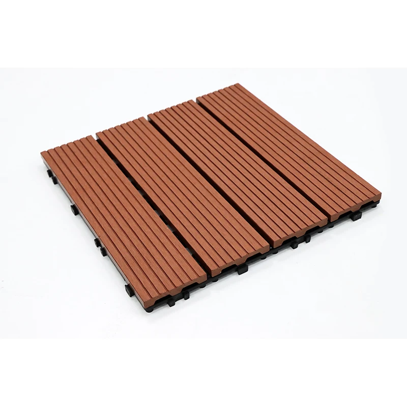 Wpc Diy Board Decking Tile Wood Plastic Composite Wpc PE Decking Flooring Engineered Wood Flooring Easy Install